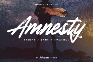 Amnesty: A Font Duo with Rustic Charm and Modern Versatility