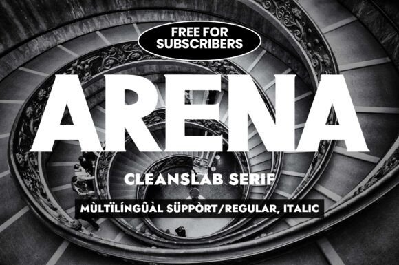 Arena: Where Bold Slab Serifs Meet Modern Versatility