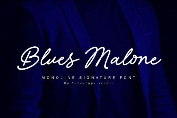 Blues Malone: The Handwritten Font with Modern Elegance