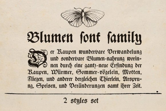 Blumen: The Blackletter Font That Commands Attention