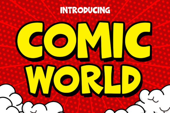 Comic World: A Display Font for Bold, Vintage-Style Designs