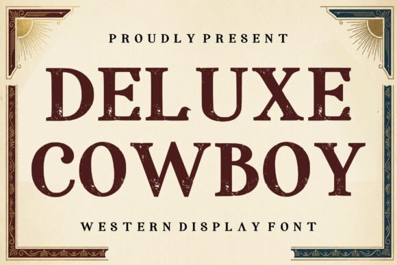 Deluxe Cowboy: The Bold Typeface for Authentic Western Design