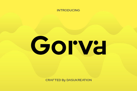 Gorva: A Geometric Sans Serif for Bold, Modern Brands