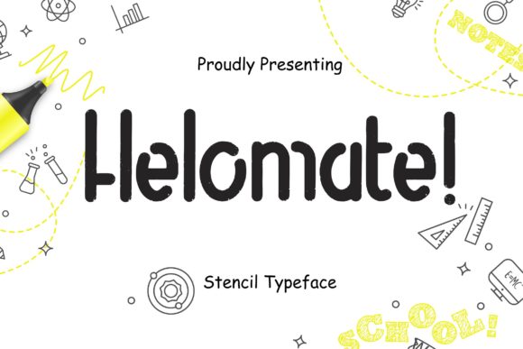 Helomate: The Stencil Font That Brings Bold, Modern Character to Any Project