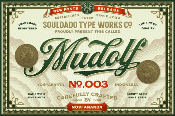 Mudolf: A Playfully Nostalgic Font for Modern Designers