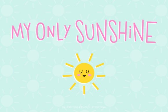 My Only Sunshine: The Whimsical Font That Brings Projects to Life
