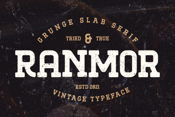 Ranmor: Bold, Vintage Slab Serif for Strong Visual Impact
