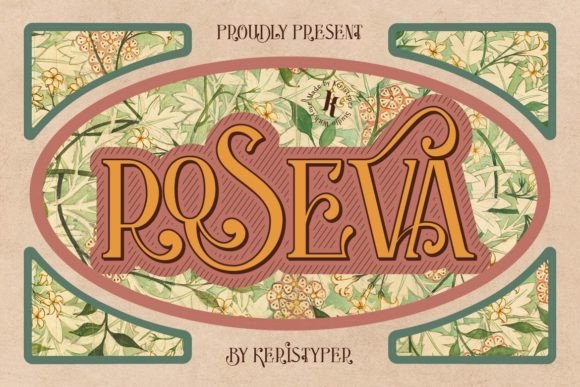 Roseva: A Typeface Where Art Nouveau Elegance Meets Modern Design