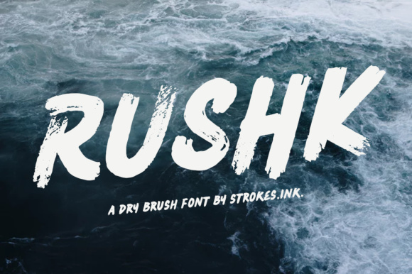 Rushk: The Display Font with a Gritty, Hand-Painted Soul
