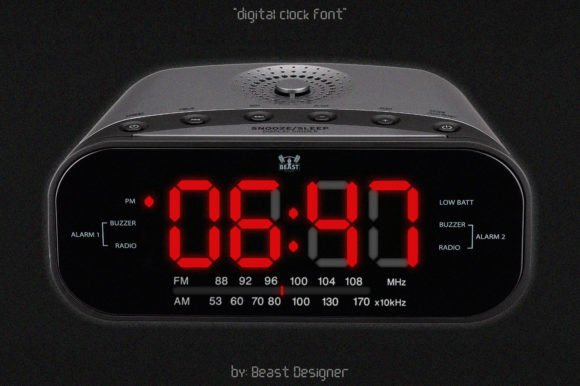 The Unmistakable Look of Digital Clock Typography