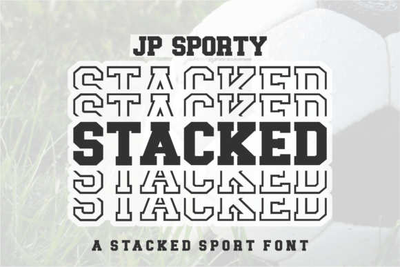 Unleash Dynamic Energy with the JP Sporty Stacked Font