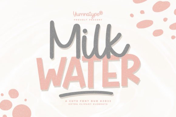 Warmth Meets Elegance: Exploring the Milk Water Duo Font